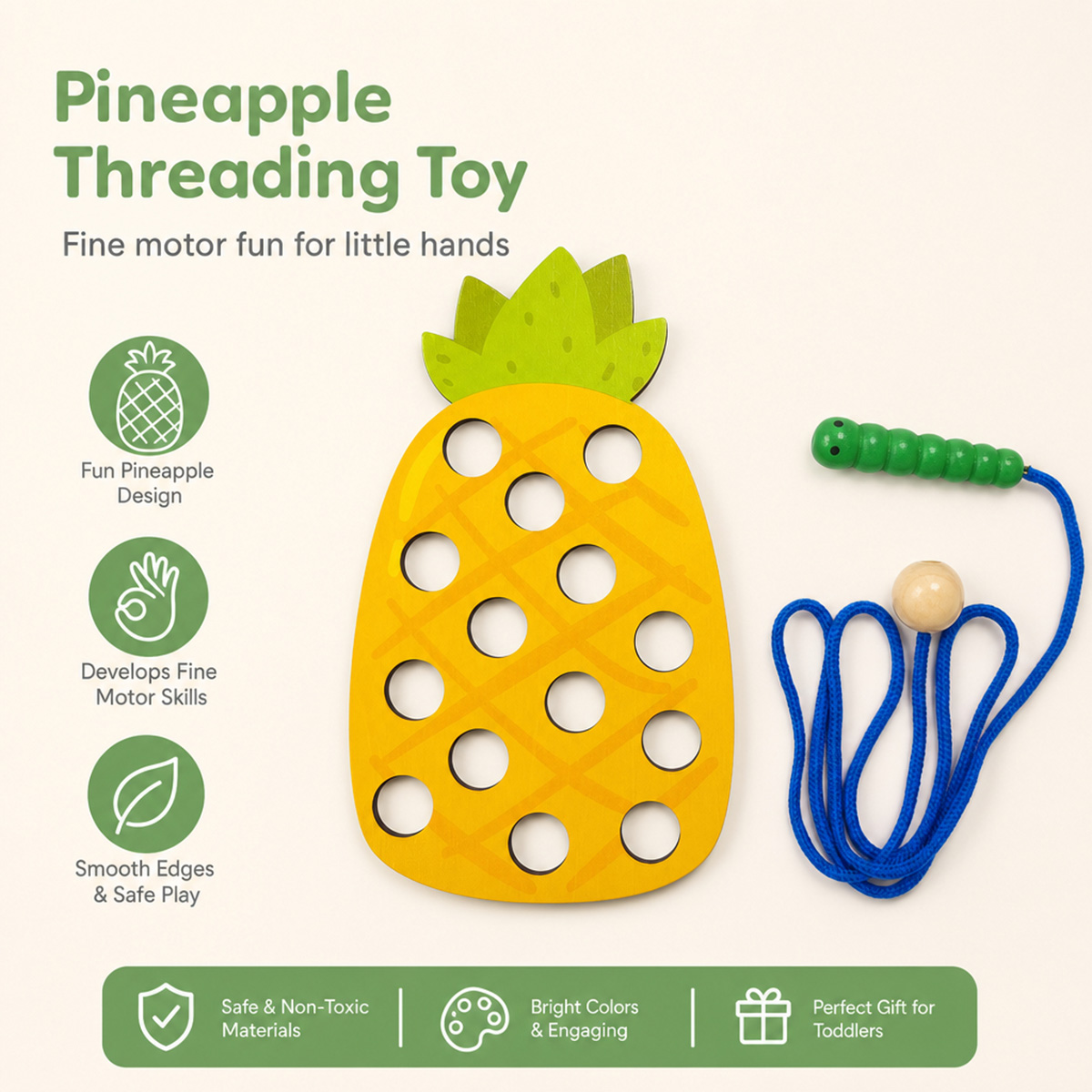Jouets en bois à enfiler en fo - Travel Accessories Baby avis et prix
